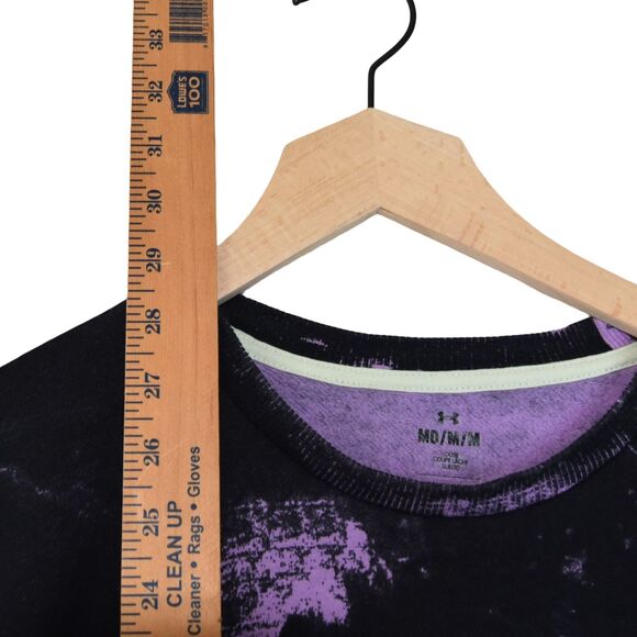 Under Armour Project Rock Rival Fleece Disrupt Printed Crew Sweatshirt Men M - Picture 5 of 8